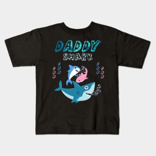 Daddy Shark Kids T-Shirt